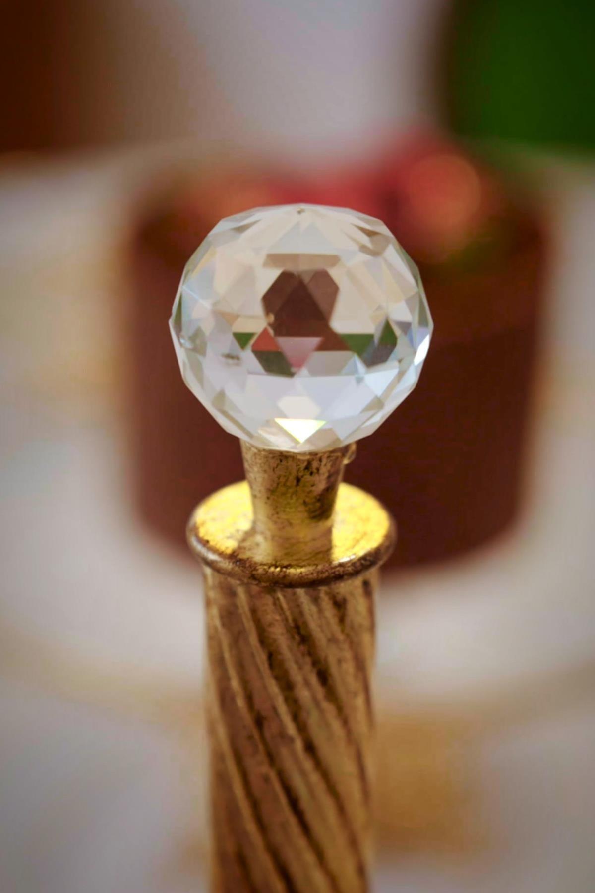 Porte-essuie-tout Crystal avec détails dorés - Nazik Home - De la valeur pour mon foyer !