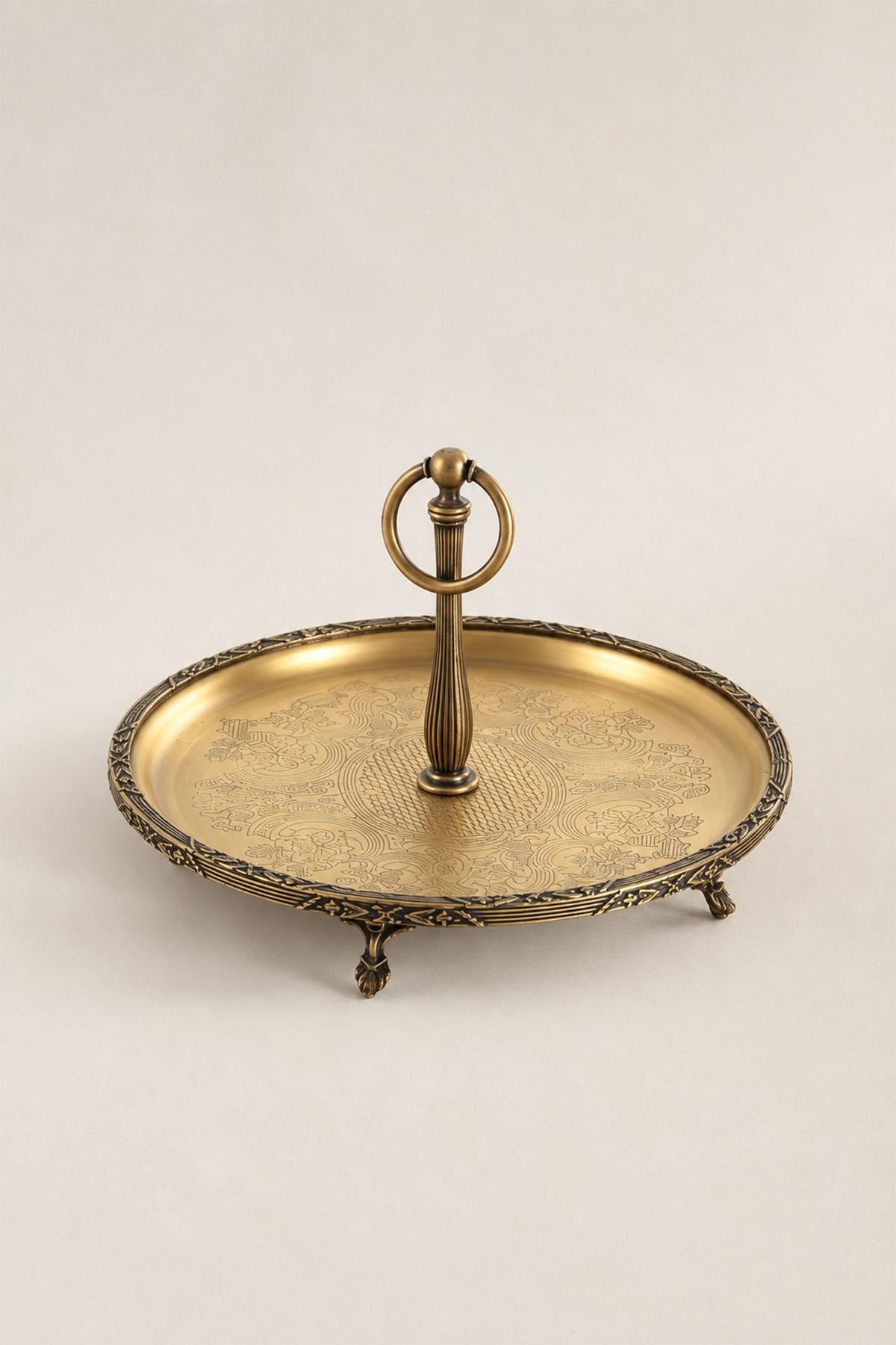 Plateau de service Kessa Antique Detail avec poignées (26 cm)