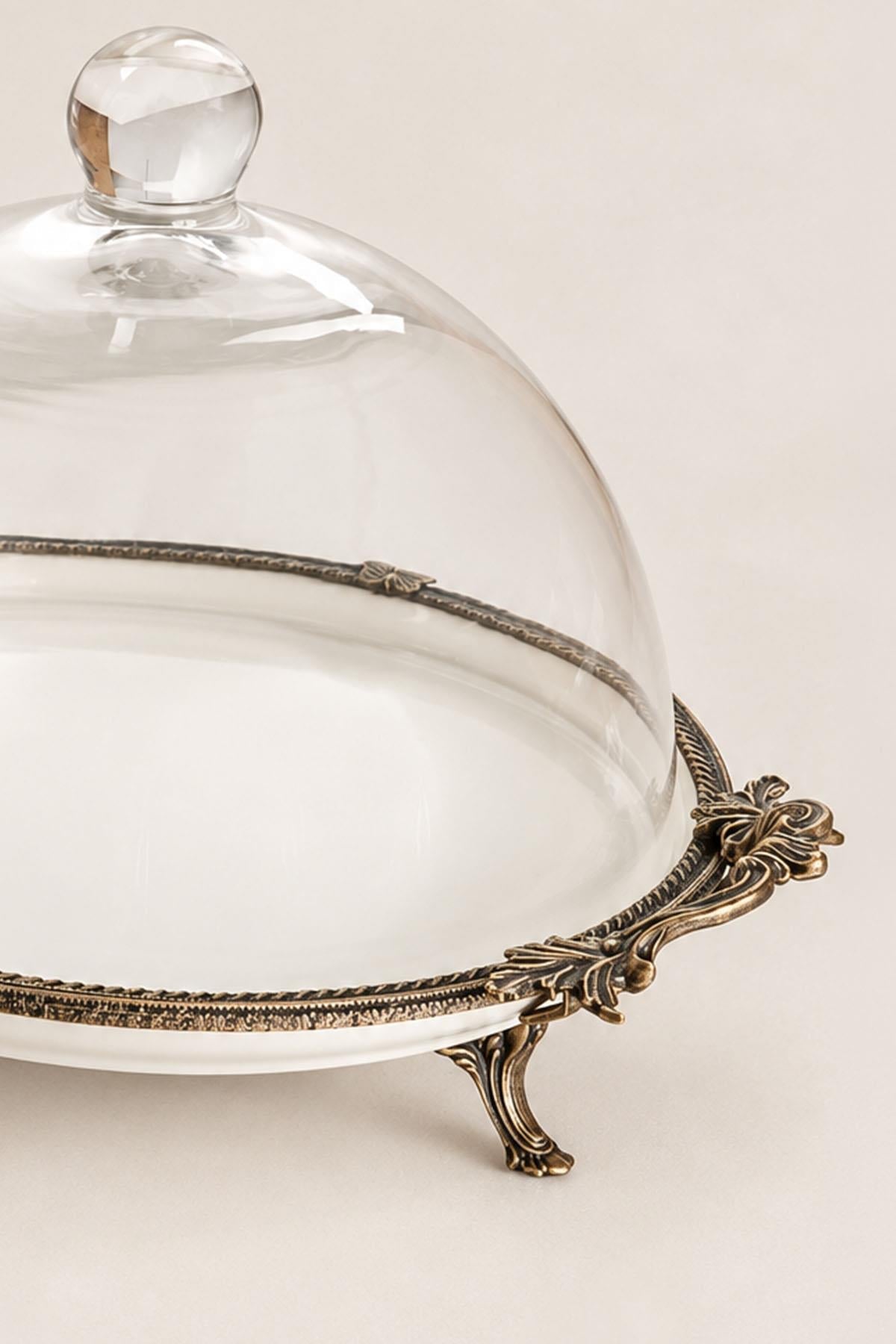 Plat de service en porcelaine Sierra Antique Detail avec couvercle (29 cm)