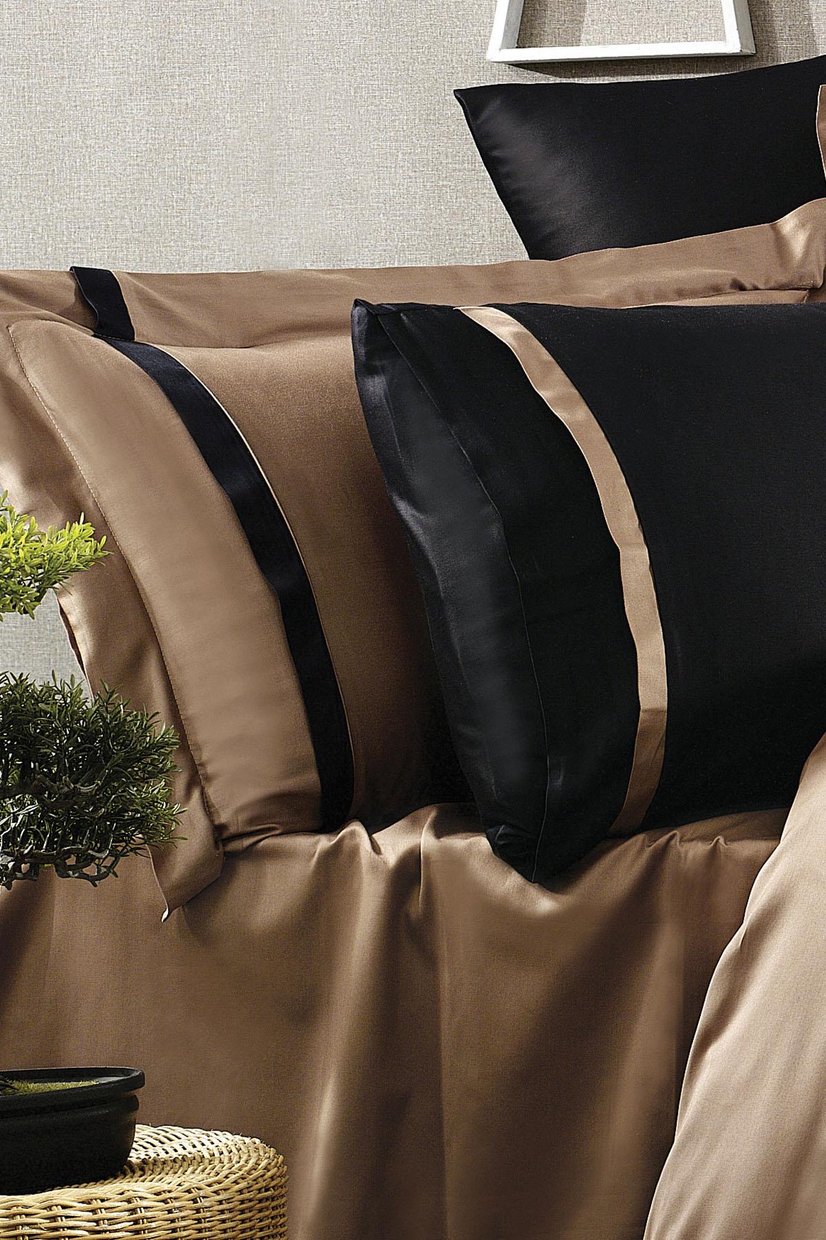 Parure de lit 6 pièces pour lit double Elite 100 % coton