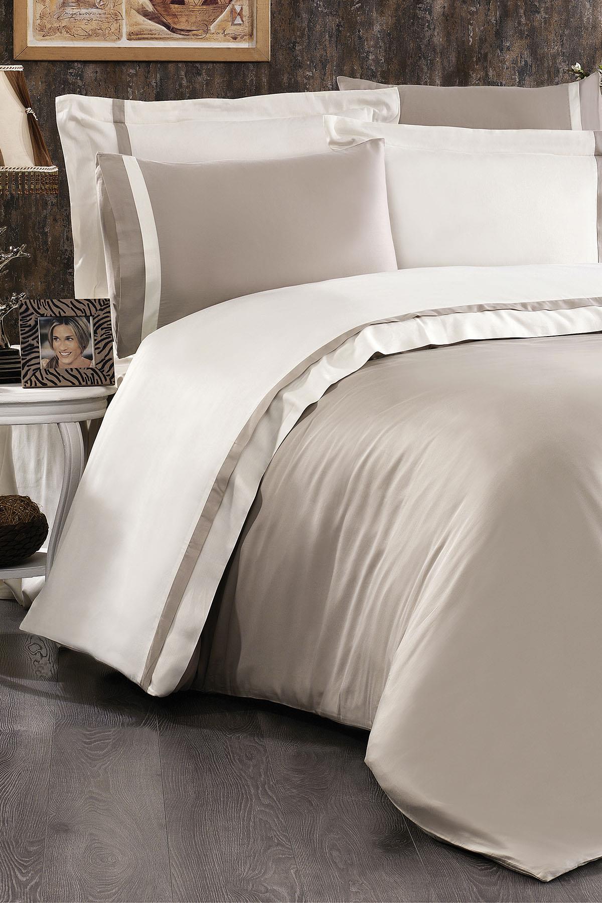 Parure de lit 6 pièces pour lit double Elite 100 % coton