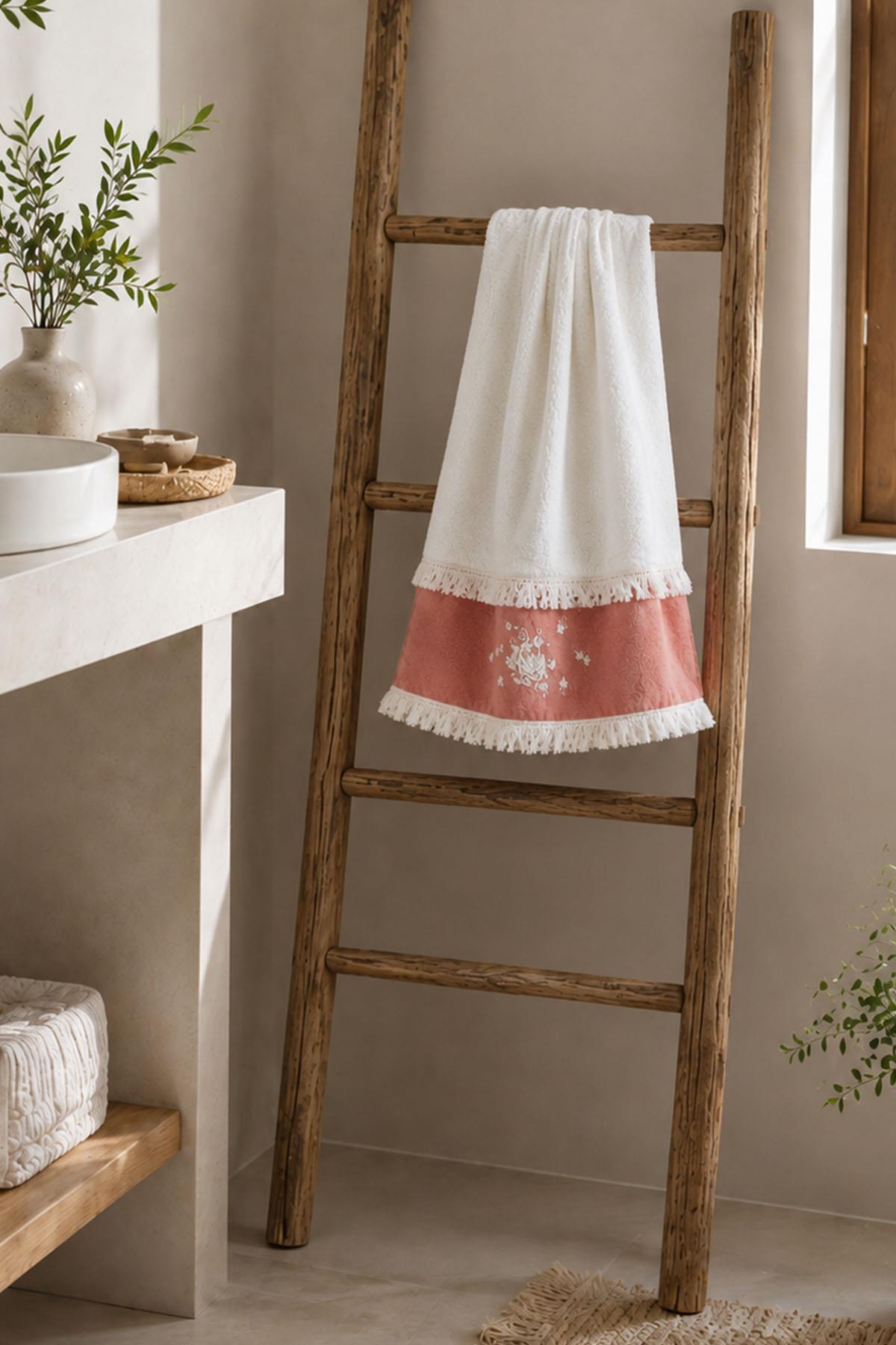 Serviette à motif floral Linea (30 x 50 cm)