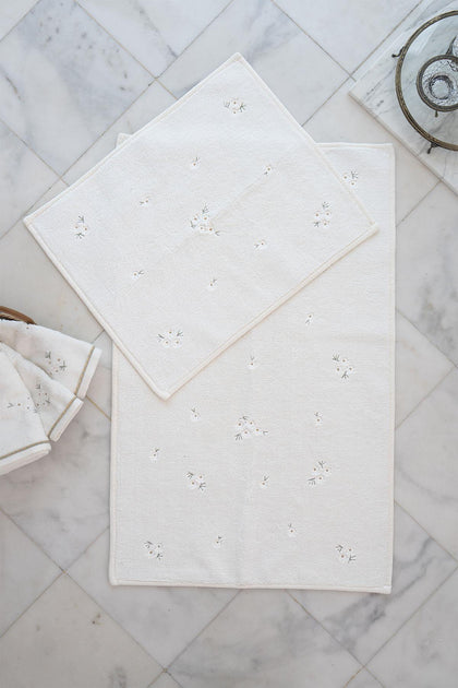 Nadia Daisy Embroidered 2-Piece Mat Set (60 x 100 cm)