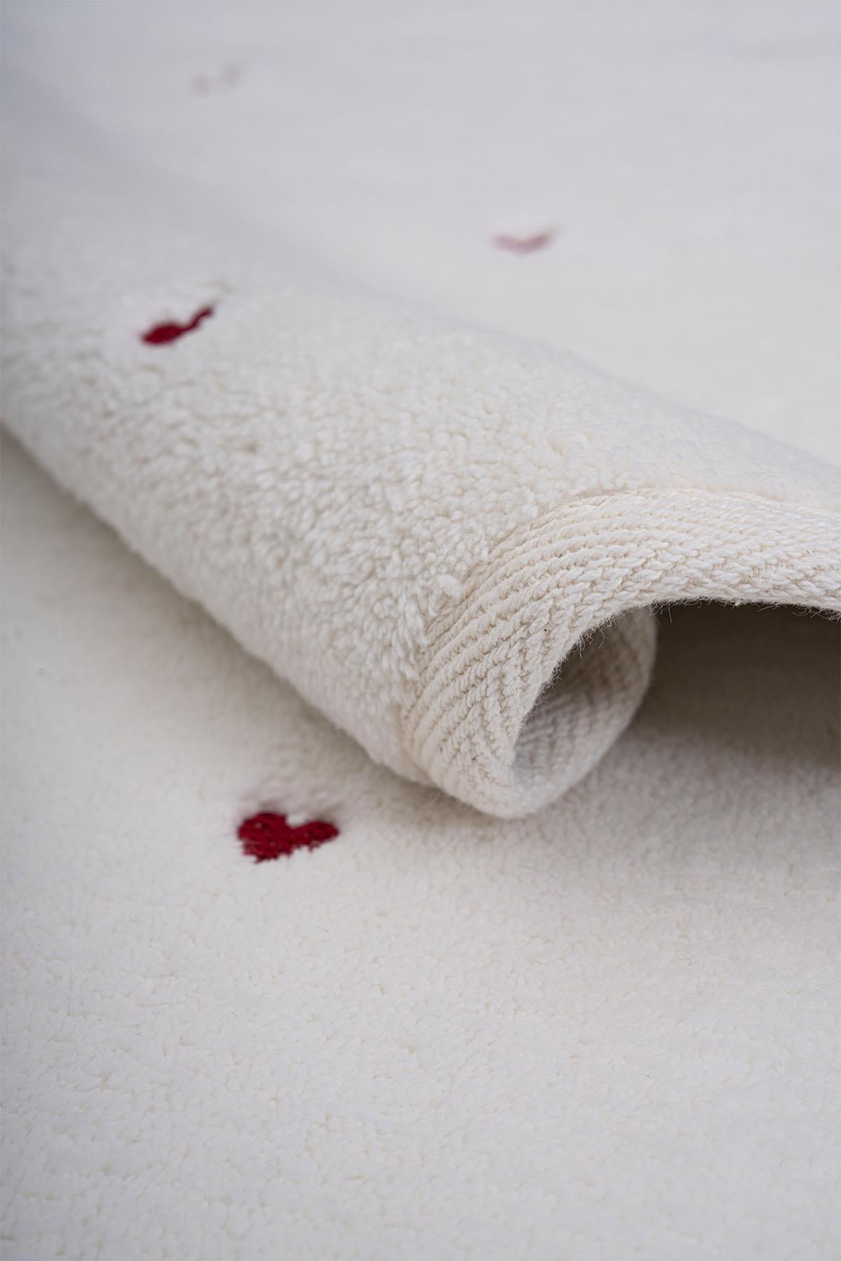 Amore Heart Embroidered 2-Piece Mat Set (60 x 100 cm)