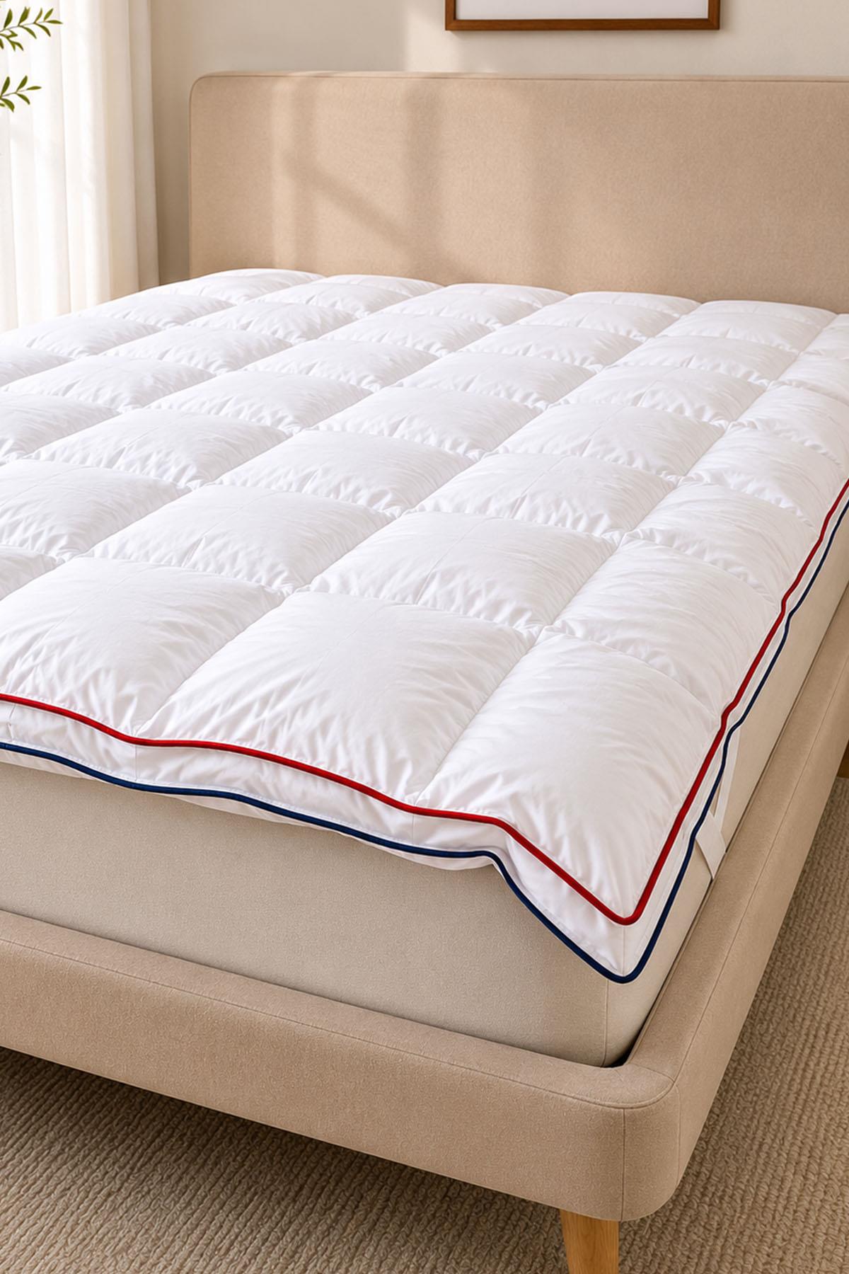 Surmatelas double en coton Buffle (200 x 200 cm)