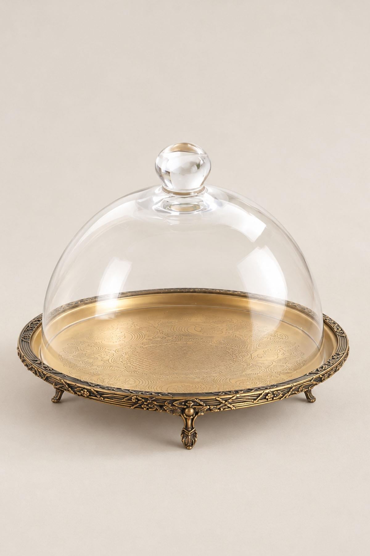 Plateau de service Kessa Antique Detail avec couvercle (30 cm)