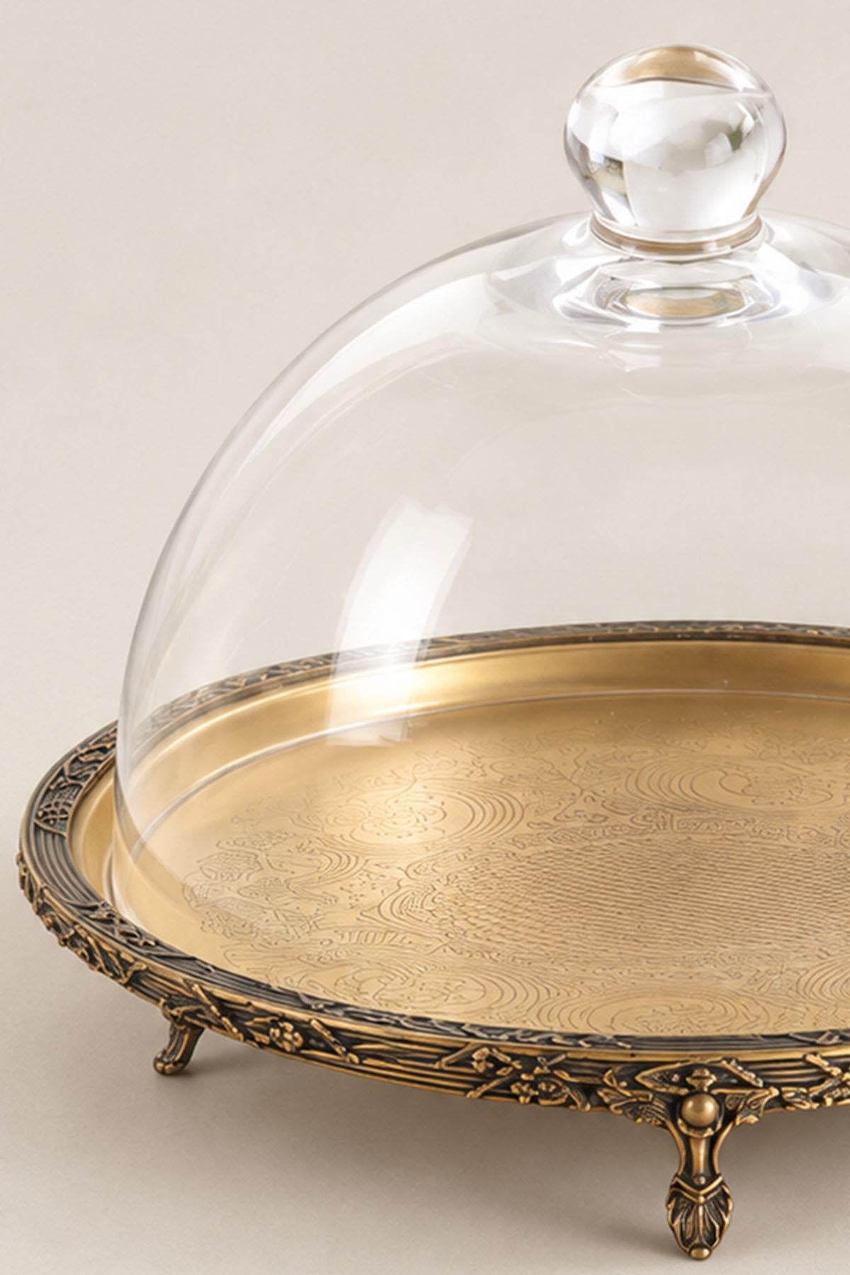Plateau de service Kessa Antique Detail avec couvercle (30 cm)