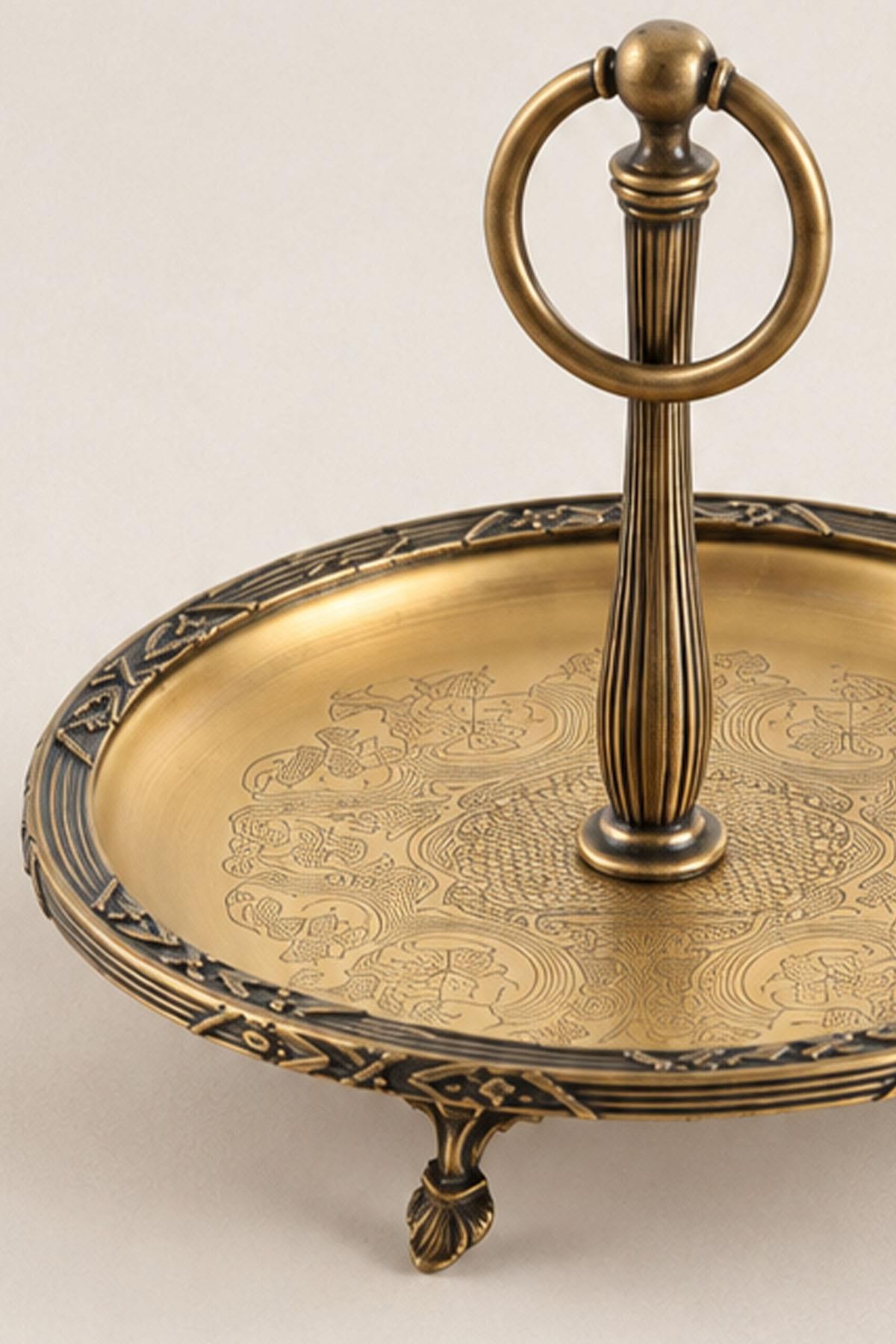 Plateau de service Kessa Antique Detail avec poignées (19 cm)