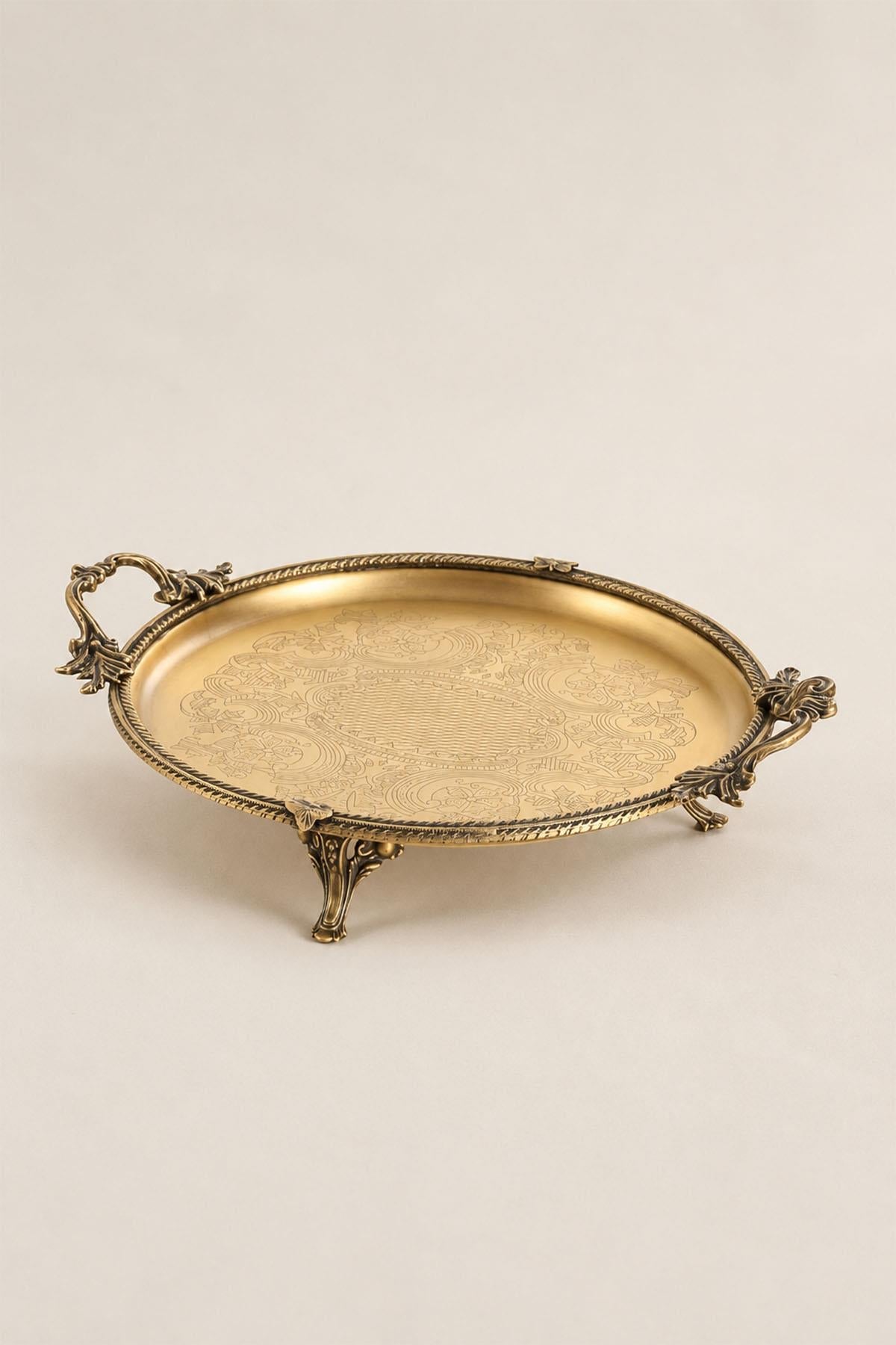 Plateau rond avec poignées Kessa Antique Detail (30 cm)