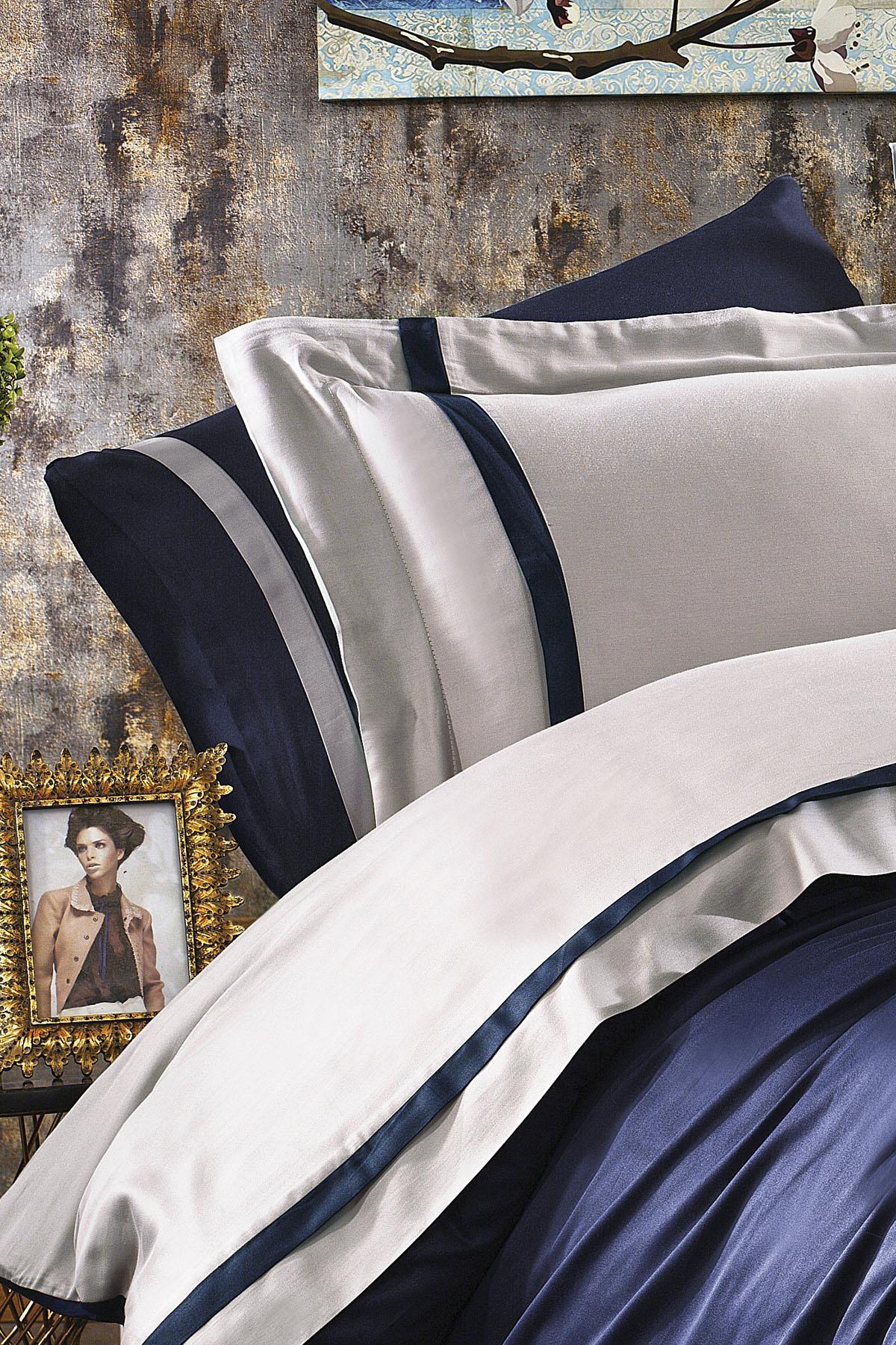Elite 100% Cotton Satin Super King Size 6-Piece Duvet Cover Set