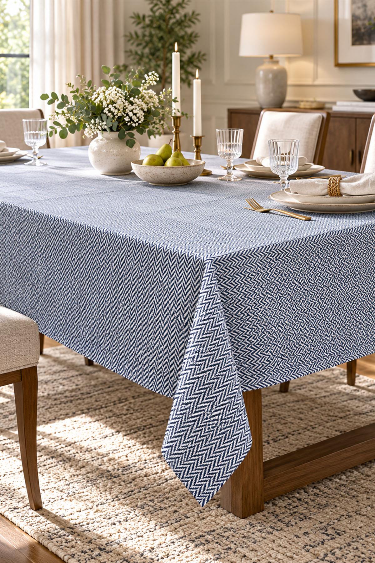 Nappe laminée, résistante aux taches et facile d'entretien (160 x 260 cm)