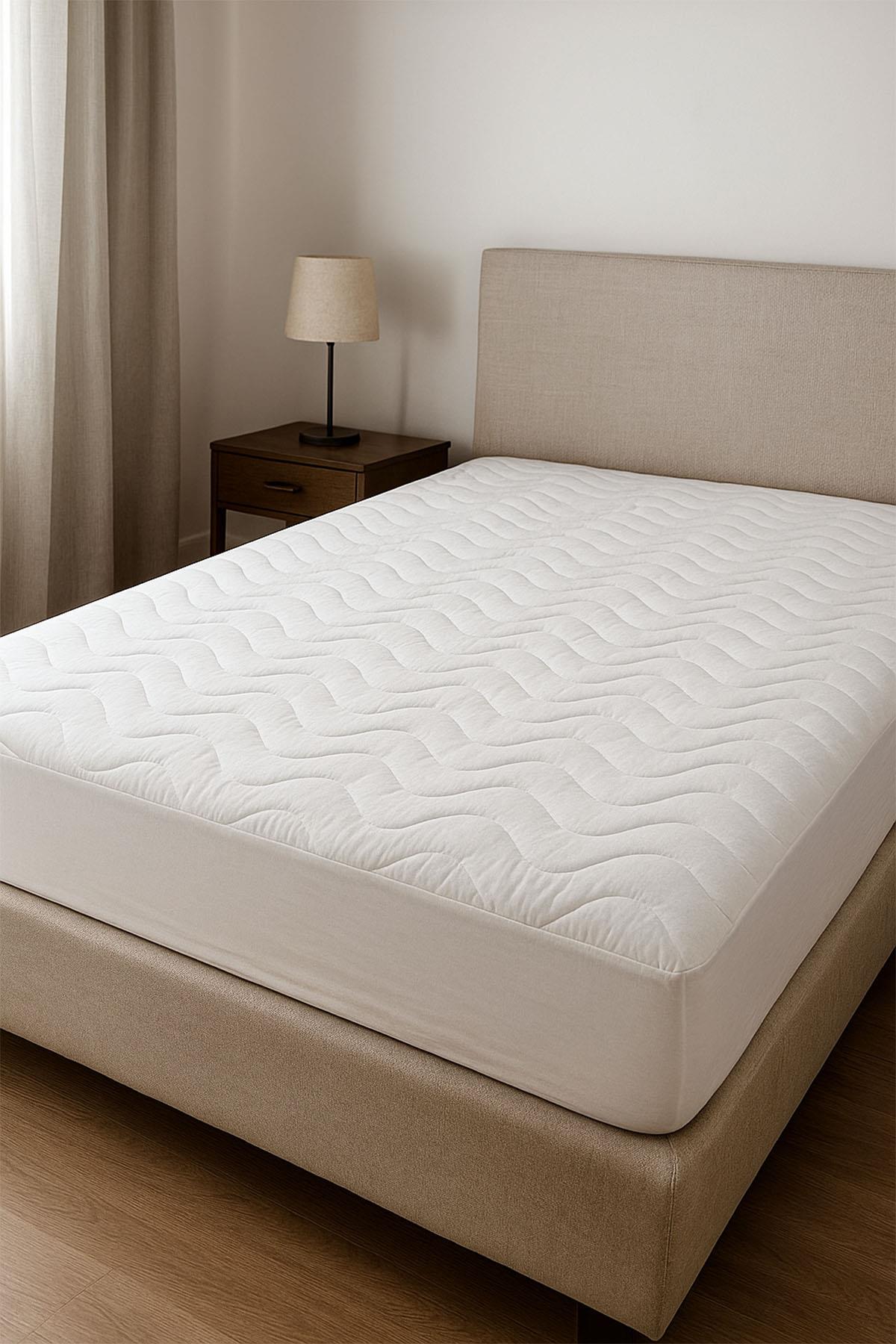 Protège-matelas imperméable en ranforce, drap-housse, Super King Size (200 x 200 cm)