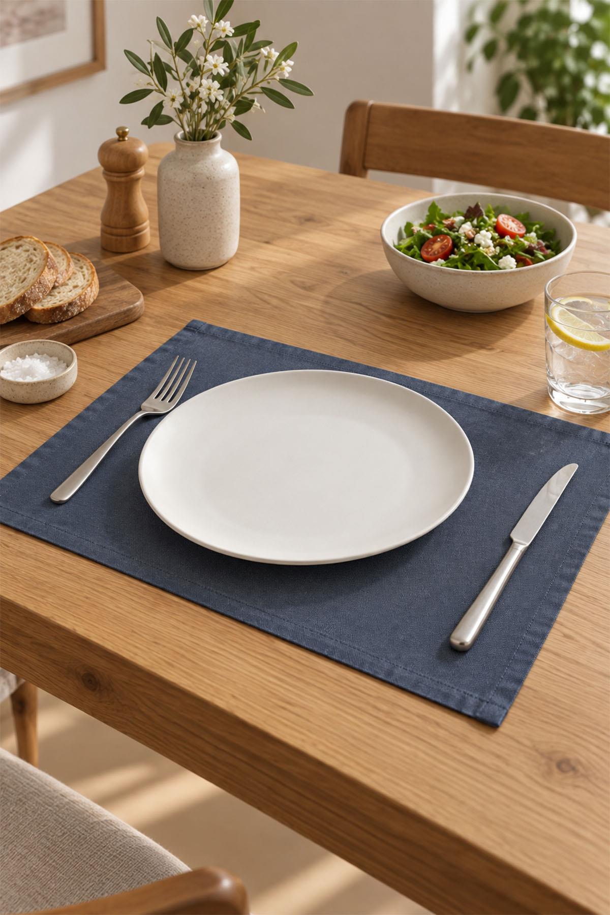 Set de 4 sets de table plats Sun, résistants aux taches et faciles à utiliser (35 x 45 cm)