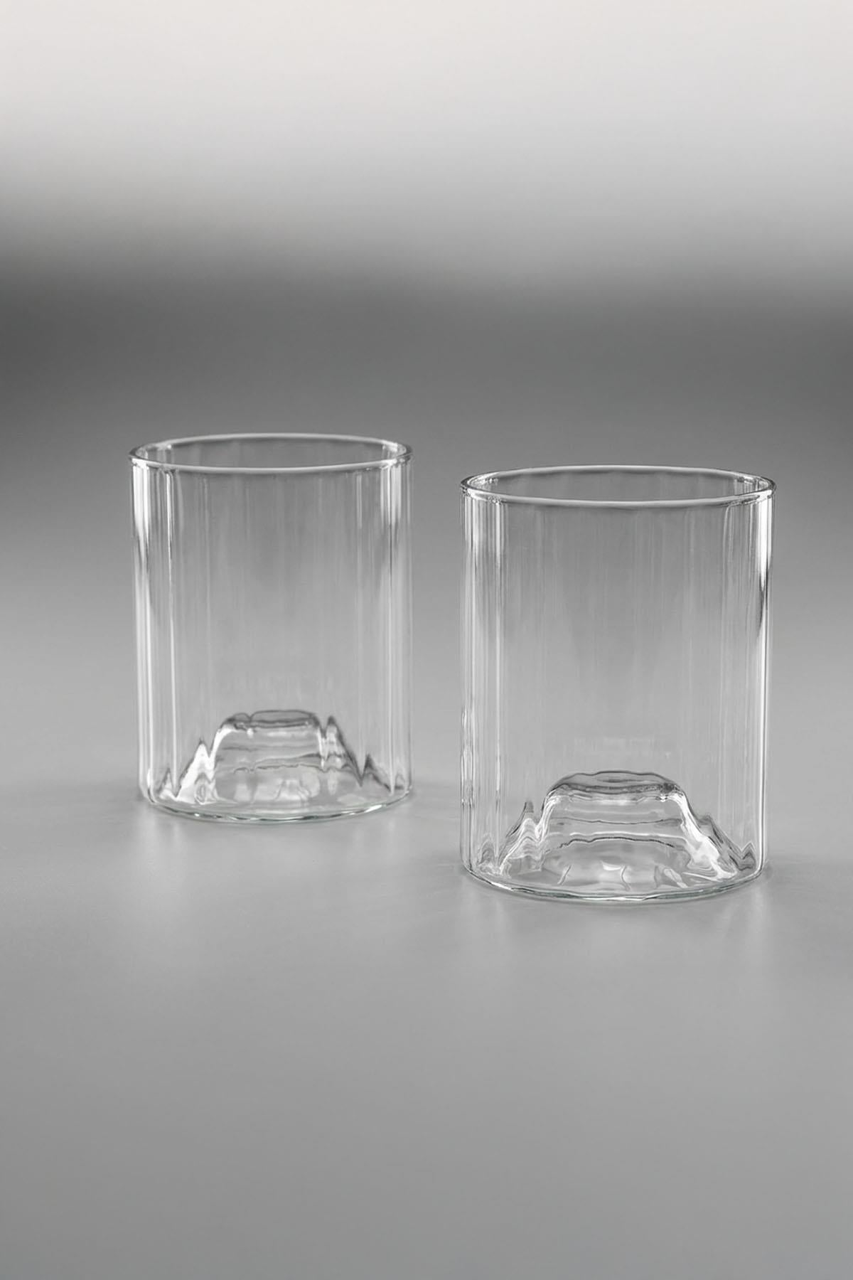 Set de 2 verres à eau Timeless Optic (8 x 10 cm)