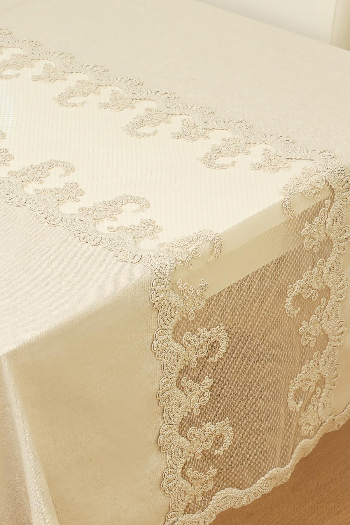 Nappe avec chemin de table Campe (150 x 320 cm)